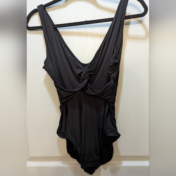 Faux Wrap Contour Bodysuit - Picture 1 of 6